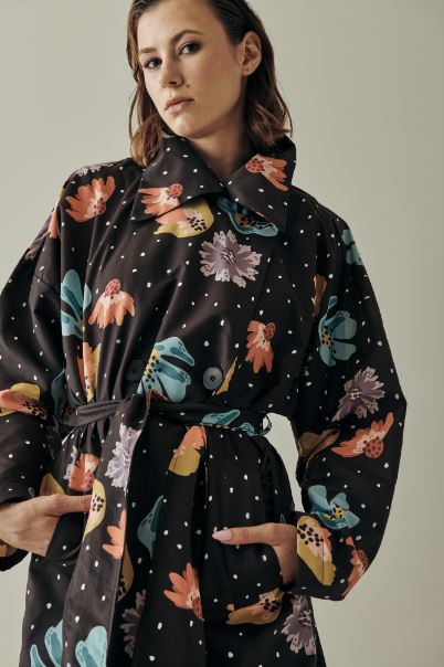 Billie Trench coat-Original Print
