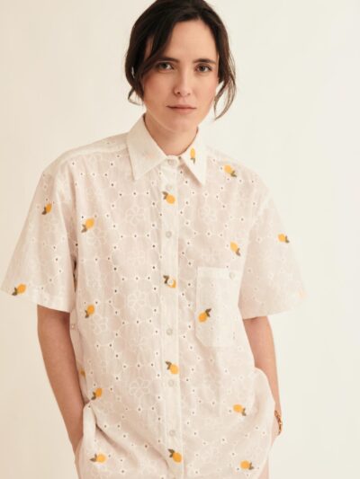 Camisa Sabine- Bordado Richelier Limones